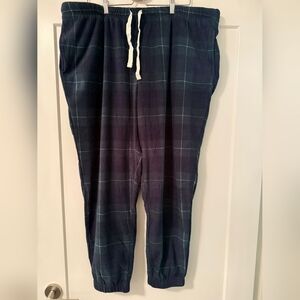 Joe Fresh Men's Dark Blue Checkered Joggers